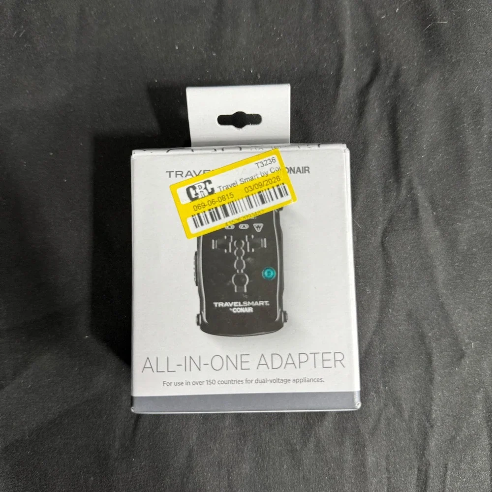 Travel Smart by Conair All-in-One Adapter: Compatible with European Outlets